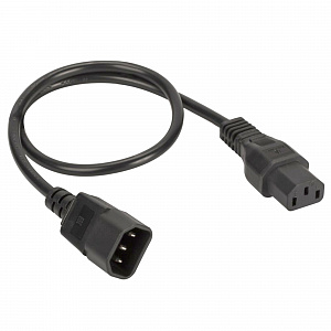Кабель питания ДКС, IEC320 C13 - IEC320 C14, 3 м, сечение 3 х 1,5 мм