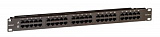 Патч-панель телефонная 19",1U,CAT3, 50 портов RJ45