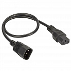 Кабель питания ДКС, IEC320 C13 - IEC320 C14, 1 м, сечение 3 х 1,5 мм