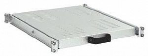 Полка 1U выдвижная перфорированная, глубина 285мм для напольных 19" IT-корпусов ДКС серии CQE, RAL7035