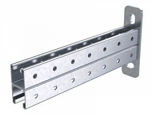 Консоль двойная, 41х41мм, L400мм, INOX 304