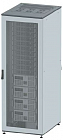 Напольный 19" IT-корпус ДКС серии CQE 47U 600х2200х600, двери перфорированная+перфорированная, панели для крыши, кабельный ввод,RAL7011/7035