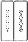 Секция прямая шинопровод 1+1 точек отвода L=3000мм Cu 2P+2P 25A