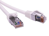 Патч-корд экранированный CAT6 F/UTP 4х2, LSZH, белый, 10.0м