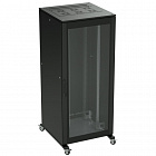 Напольный 19" IT-корпус ДКС серии CQE 38U 600х1800х1200, двери стекло+сплошная, панели для крыши, кабельный ввод, RAL9005