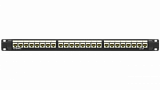 Патч-панель 19",1U,CAT6А, 24 модуля RJ45, неэкранированная