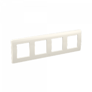 Рамка на 2+2+2+2 модуля (четырехместная), белая, RAL9010