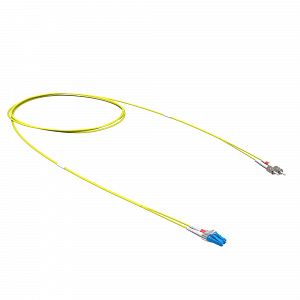 Оптический коммутационный шнур переходной Duplex LC-UPC/ST-UPC, 9/125 OS2, 3 м