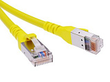 Патч-корд экранированный  CAT6A SF/UTP 4х2, LSZH, желтый, 7.0м