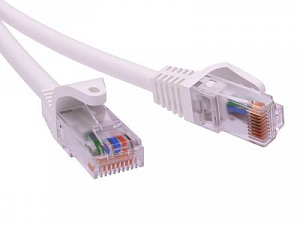 Патч-корд неэкранированный CAT5E U/UTP 4х2, LSZH, белый, 5.0м
