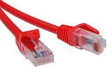 Патч-корд неэкранированный CAT6 U/UTP 4х2, LSZH, красный, 10.0м