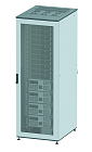 Напольный 19" IT-корпус ДКС серии CQE 42U 600х2000х1000, двери перфорированная+перфорированная, панели для крыши, кабельный ввод,RAL7011/7035