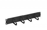 Кабельный органайзер 4 кольца, 1U для 19" IT-корпусов ДКС серии STI/CQE, RAL7035