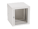 Навесной 19" IT-корпус ДКС серии STI 12U, 600х600х650, дверь с закаленным стеклом, RAL7035
