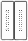 Секция прямая шинопровод 1+1 точек отвода L=1000мм Cu 4P+2P 25A