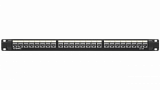 Патч-панель 19",1U,CAT5E, 24 модуля RJ45, экранированная