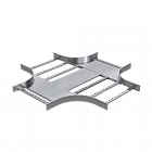 Х-образный ответвитель 80х400, R300, 1,5 мм, AISI 304