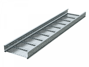 Лоток листовой 200x200, лонжерон 1,5 мм, L 3 м, горячий цинк