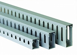 Короб перфорированный, серый RL75 25x30