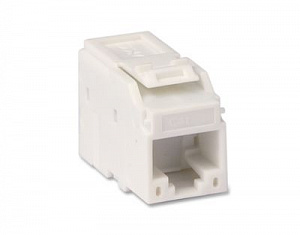 Модуль  Keystone RJ45 CAT5E неэкранированный, белый