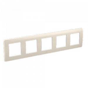 Рамка на 2+2+2+2+2 модуля (пятиместная), слоновая кость, RAL9001