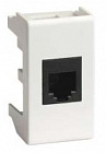Компьютерная розетка RJ-45 кат.5E (экранированная), «Viva», 1 мод., белая