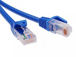 Патч-корд неэкранированный CAT6 U/UTP 4х2, LSZH, синий, 10.0м