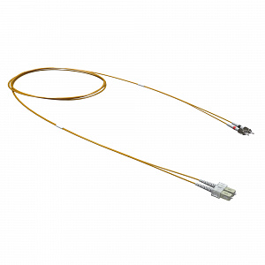 Оптический коммутационный шнур переходной Duplex SC-UPC/ST-UPC, 50/125 OM2, 1 м