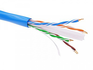 Информационный кабель неэкранированный U/UTP 4х2 CAT6, PVC, синий