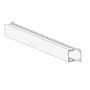 Кабельный органайзер с крышкой 1U, глубина 40 мм, для 19" IT-корпусов ДКС серии STI/CQE, RAL9005