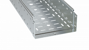 Лоток перфорированный 100х400х4000, 1,0 мм, горячеоцинкованный