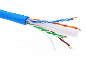 Информационный кабель неэкранированный U/UTP 4х2 CAT6, LSZH, синий