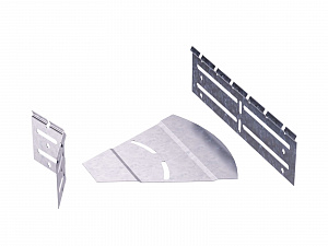 Горизонтальный изменяемый угол СРО 0-45град. 50х600, 1,2 мм, цинк-ламель, в комплекте с крепежными элементами необходимыми длямонтажа