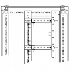 Объединительные панели для секций шкафов DAE/CQE, 600мм, 1 упаковка - 5шт.