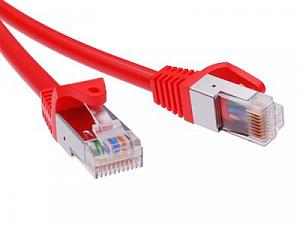 Патч-корд экранированный CAT6 F/UTP 4х2, LSZH, красный, 7.0м