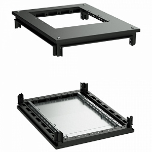 Крыша с фланцем и основание для напольных 19" IT-корпусов ДКС серии CQE 800 x 1000, RAL9005
