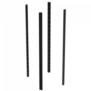 Стойки вертикальные для напольных 19" IT-корпусов ДКС серии CQE, В=1600мм, без дополнительных креплений, 4шт , RAL9005
