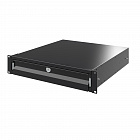 Ящик 2U выдвижной с ключом, глубина 300мм, для 19" IT-корпусов ДКС серии STI/CQE, RAL9005