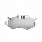Ответвитель Х-образный 30х100, 1,5 мм, AISI 304 в комплекте с крепежными элементами и соединительными пластинами, необходимыми длямонтажа