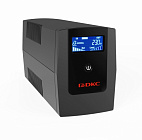 Линейно-интерактивный ИБП ДКС серии Info LCD, 800 ВА/480 Вт, 1/1, 3xIEC C13, USB + RJ45, LCD, 1x8Aч